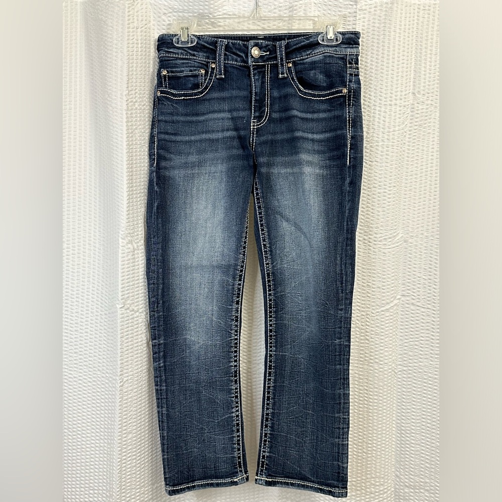 Daytrip Virgo Mid-Rise Cropped Dark Wash Jean